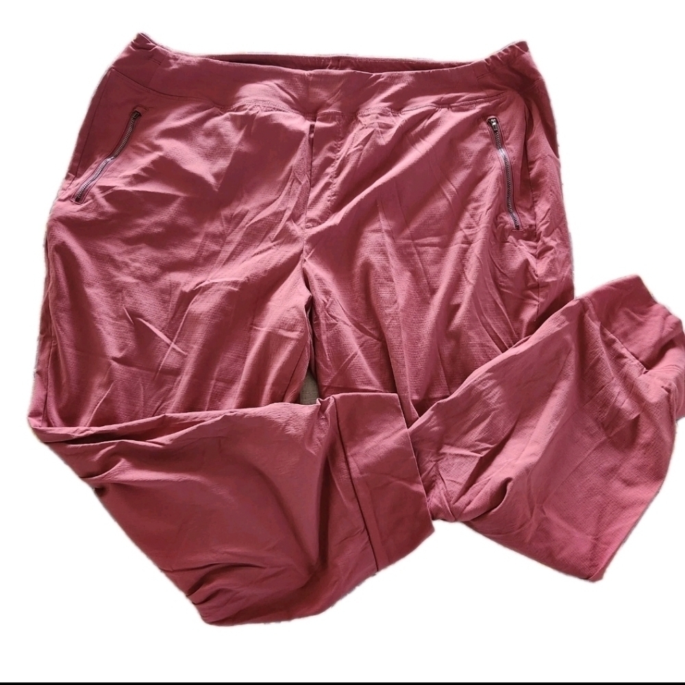 Athleta Trekkie North Jogger Pant Womens Plus Size 22 Berry Rose Pink Drawstring